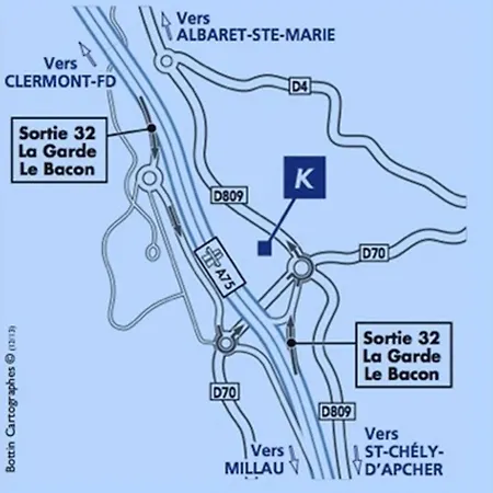 Kyriad Saint Chely D'apcher - Aire De La Lozere アルバレ・サント・マリー